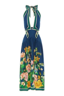 Alemais - Lyla Halter Midi Dress Blue - Size 10 for rent on The Volte - image 6