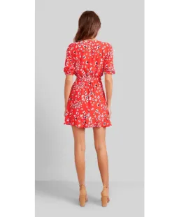 Kookai Delilah Wrap Dress Red Size 8 for rent on The Volte - image 3