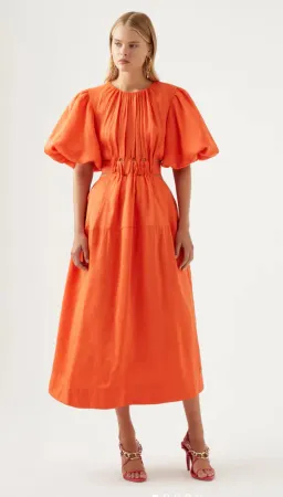 Aje Cossette Tie Back Orange Size AU 8 for rent on The Volte - image 1