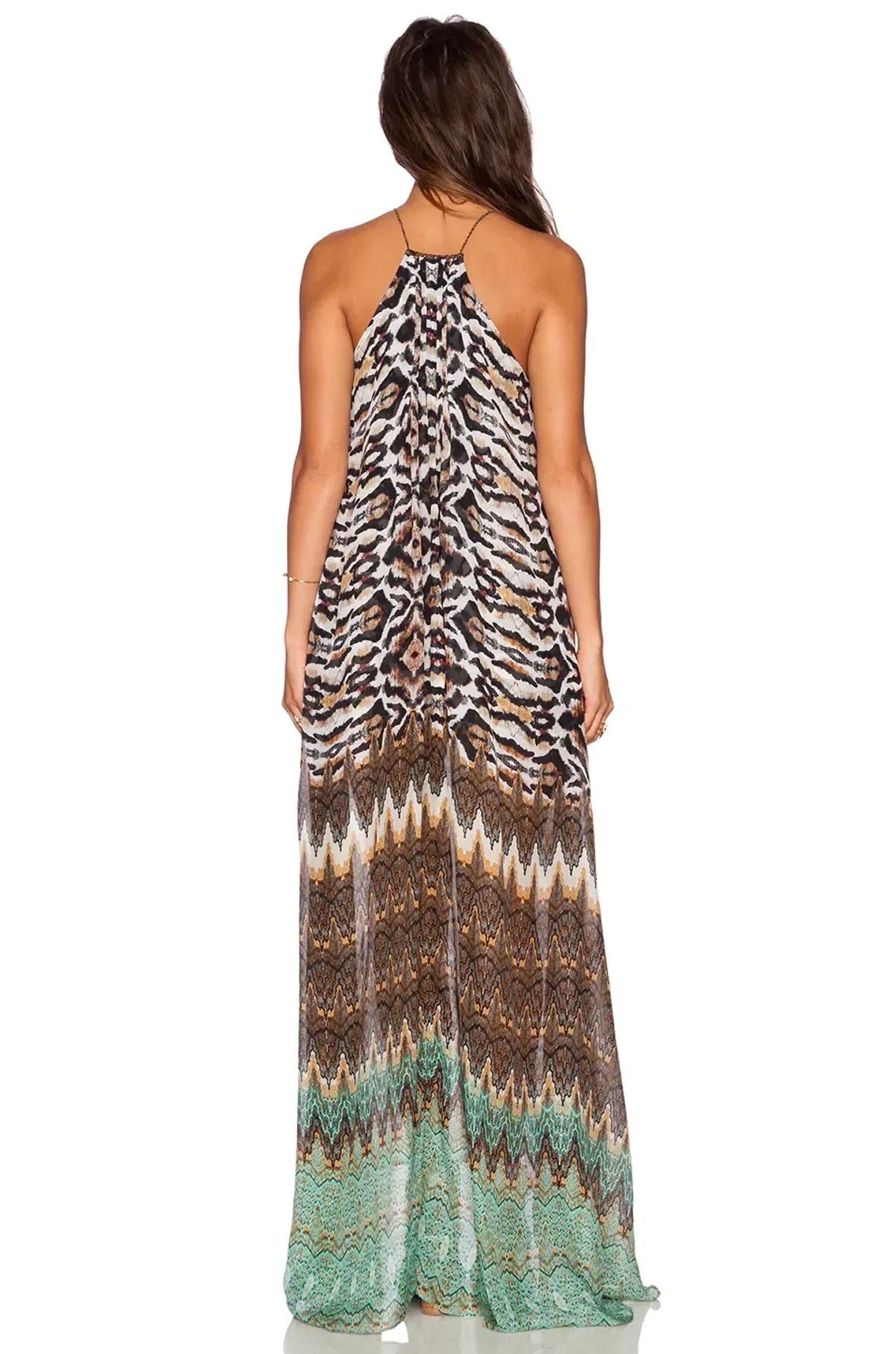 Camilla Long Sheer Overlay Dress Eyasi Stillness Size 8 - Image 2