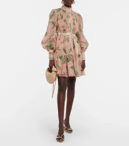 Alemais Bananarama Mini Dress Pink Size AU 10 for rent on The Volte - image 1
