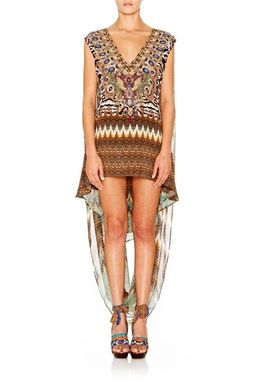 Camilla Deep V Mini Dress W Cape Eyasi Stillness for rent on The Volte - image 1