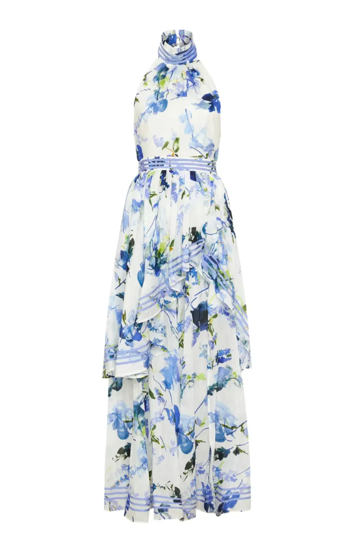 Aje Sienna Maxi Dress Lavenders of Provence Print Size 12 - Image 5