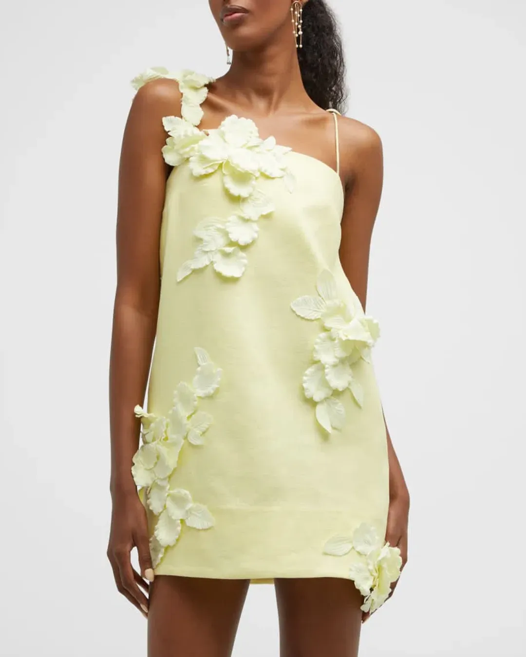 Zimmermann The High Tide Lift Shift Flower Mini in Lemon Size 0/Au 8 for rent on The Volte - main image