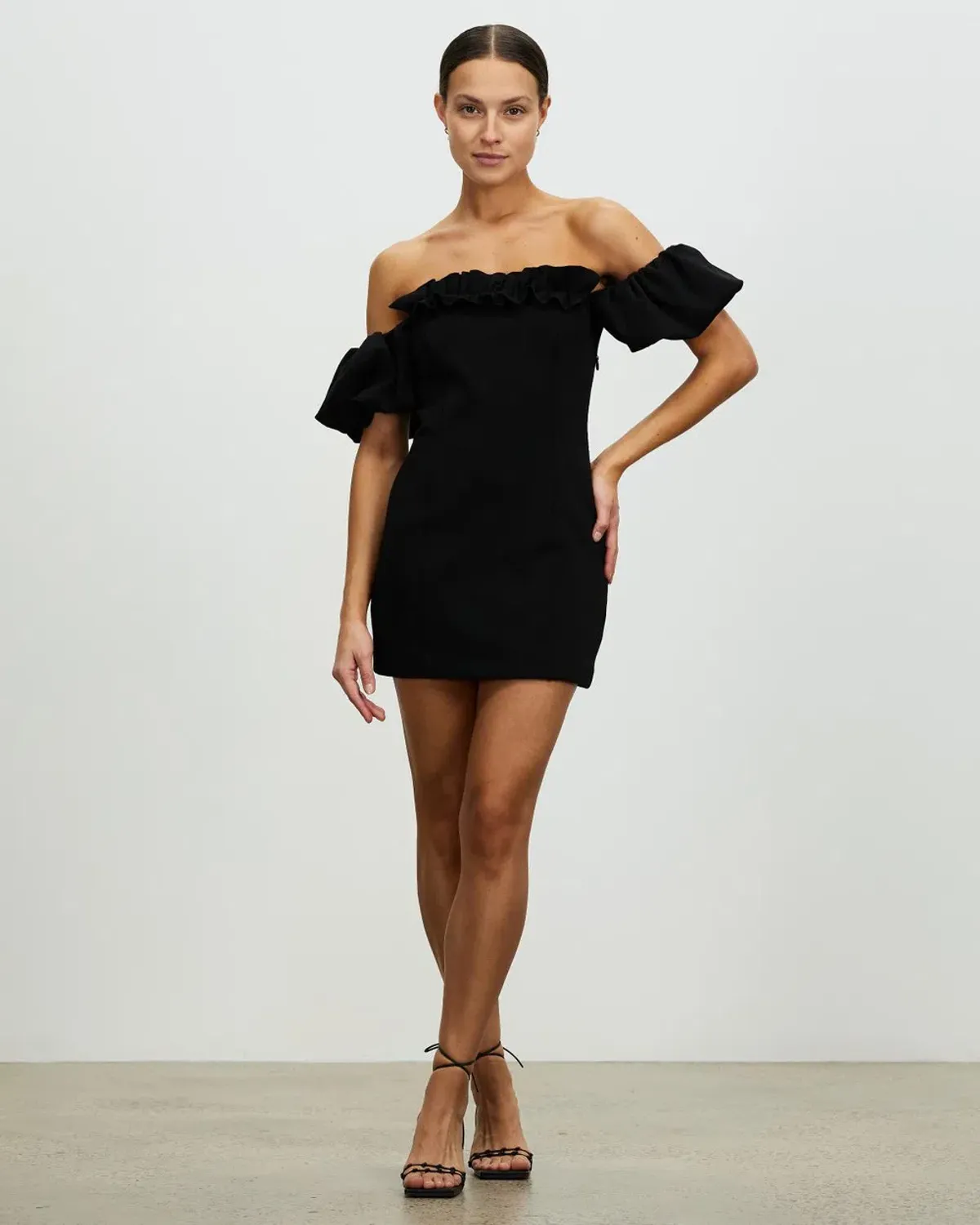 Lover Nicoletta Mini Dress Black Size AU 12 - Image 1