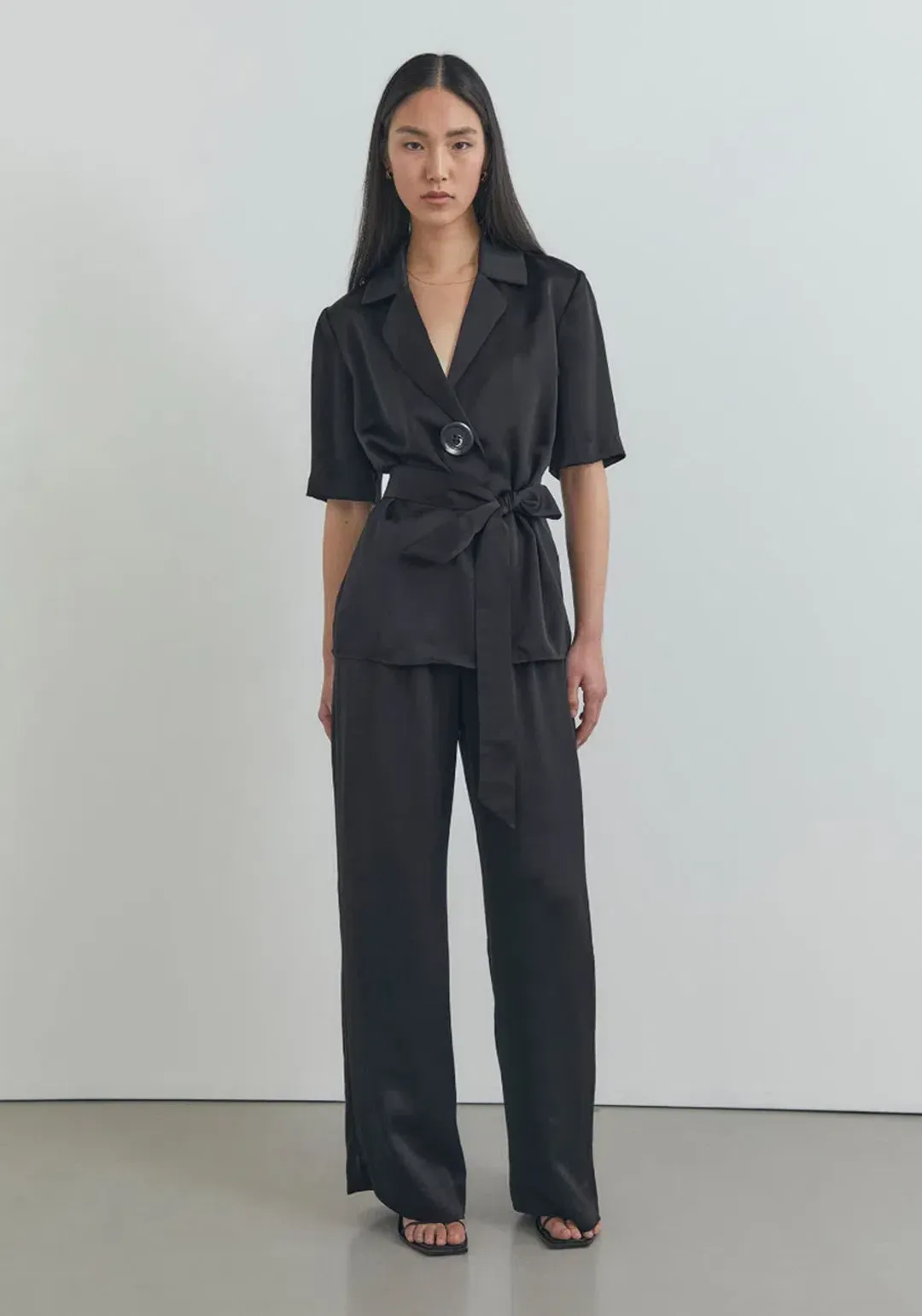 Viktoria And Woods Chorus Shirt And Pilot Pant Set Black Size 14 for rent on The Volte - main image