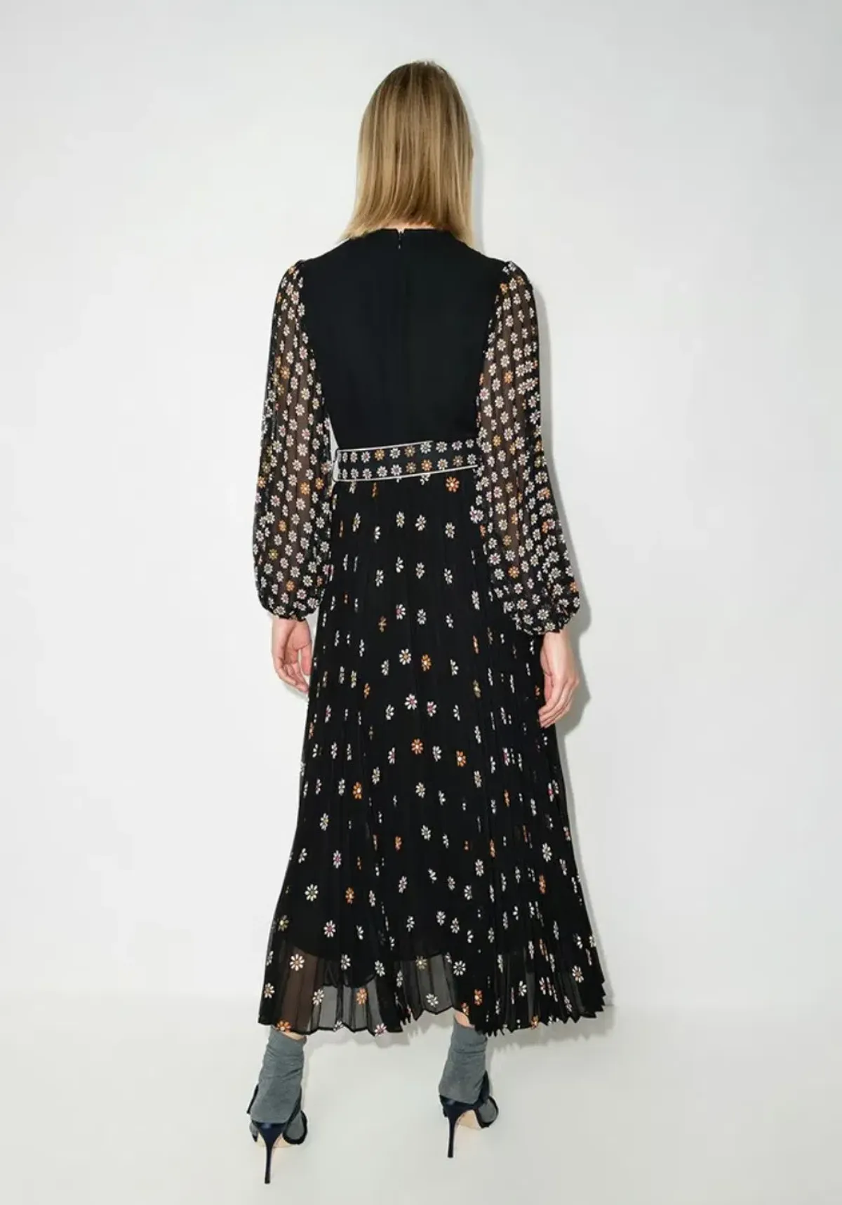 Zimmermann Sunray Long Sleeve Midi Dress Daisy Print Size 1 / Au 10 - Image 3