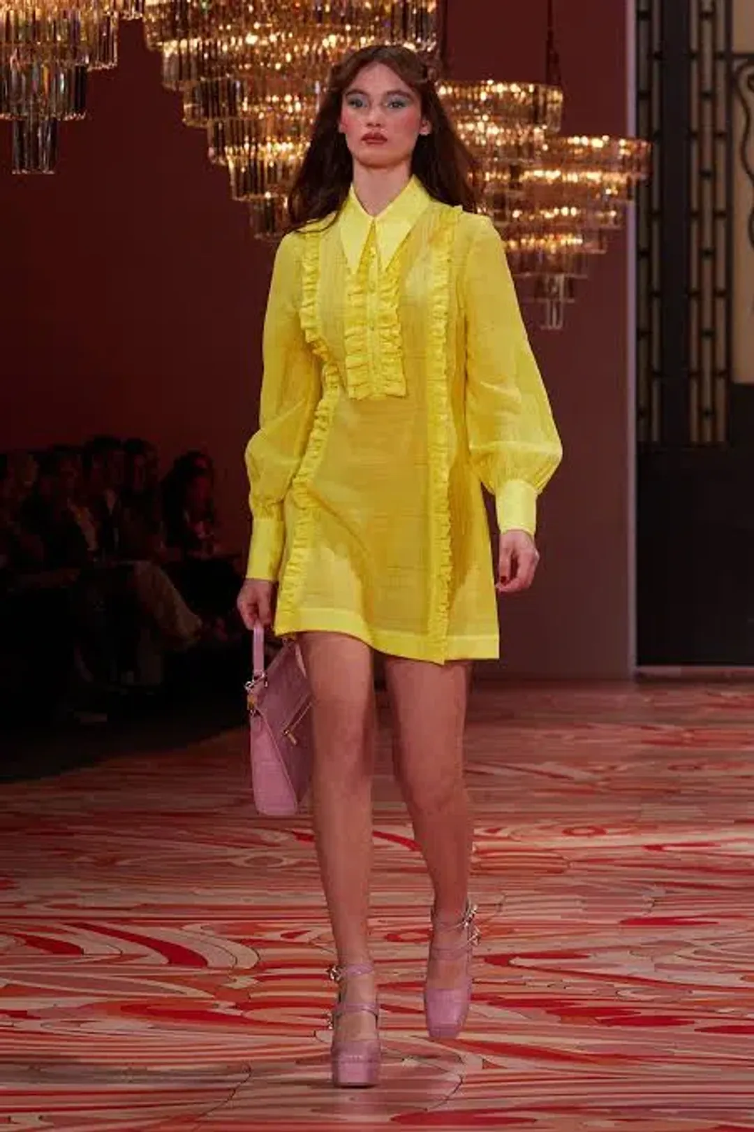 Alice McCall Lover Girl Mini Dress Yellow Size 8 for rent on The Volte - main image