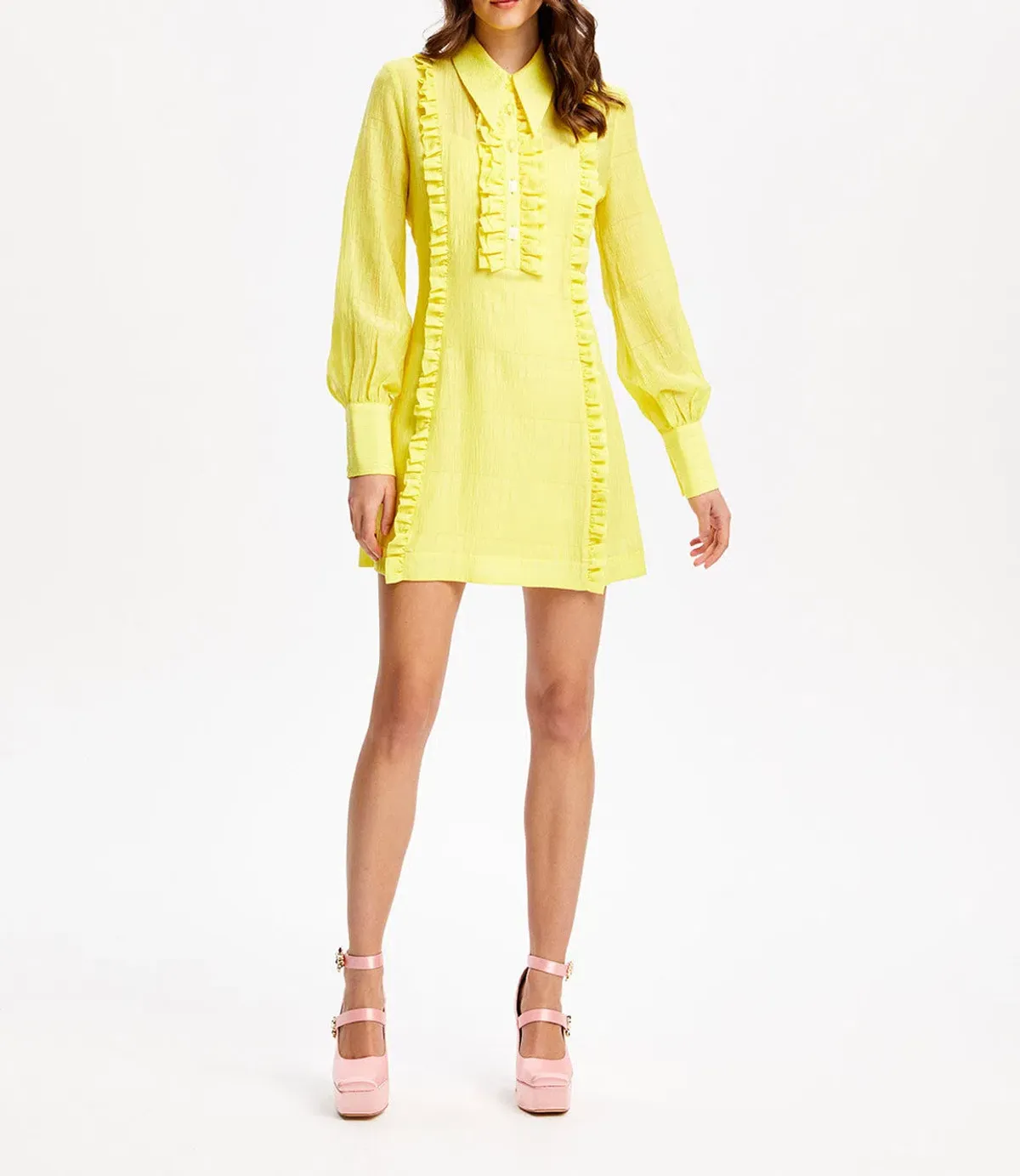 Alice McCall Lover Girl Mini Dress Yellow Size 8 - Image 1