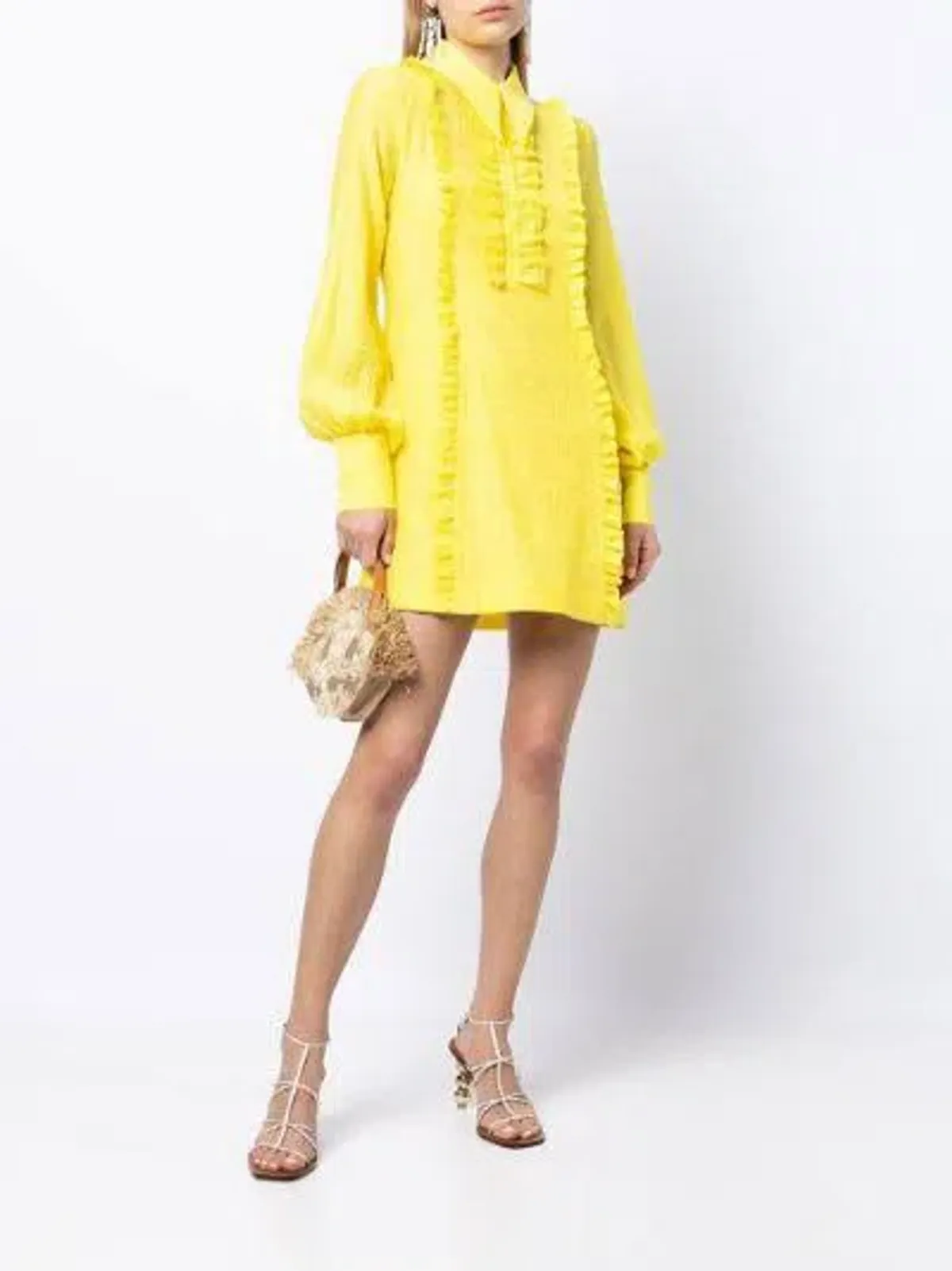 Alice McCall Lover Girl Mini Dress Yellow Size 8 - Image 3