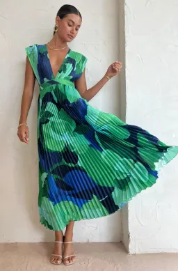 Lidee Gala Gown in Capri Green/Blue Size 8 for rent on The Volte - image 2