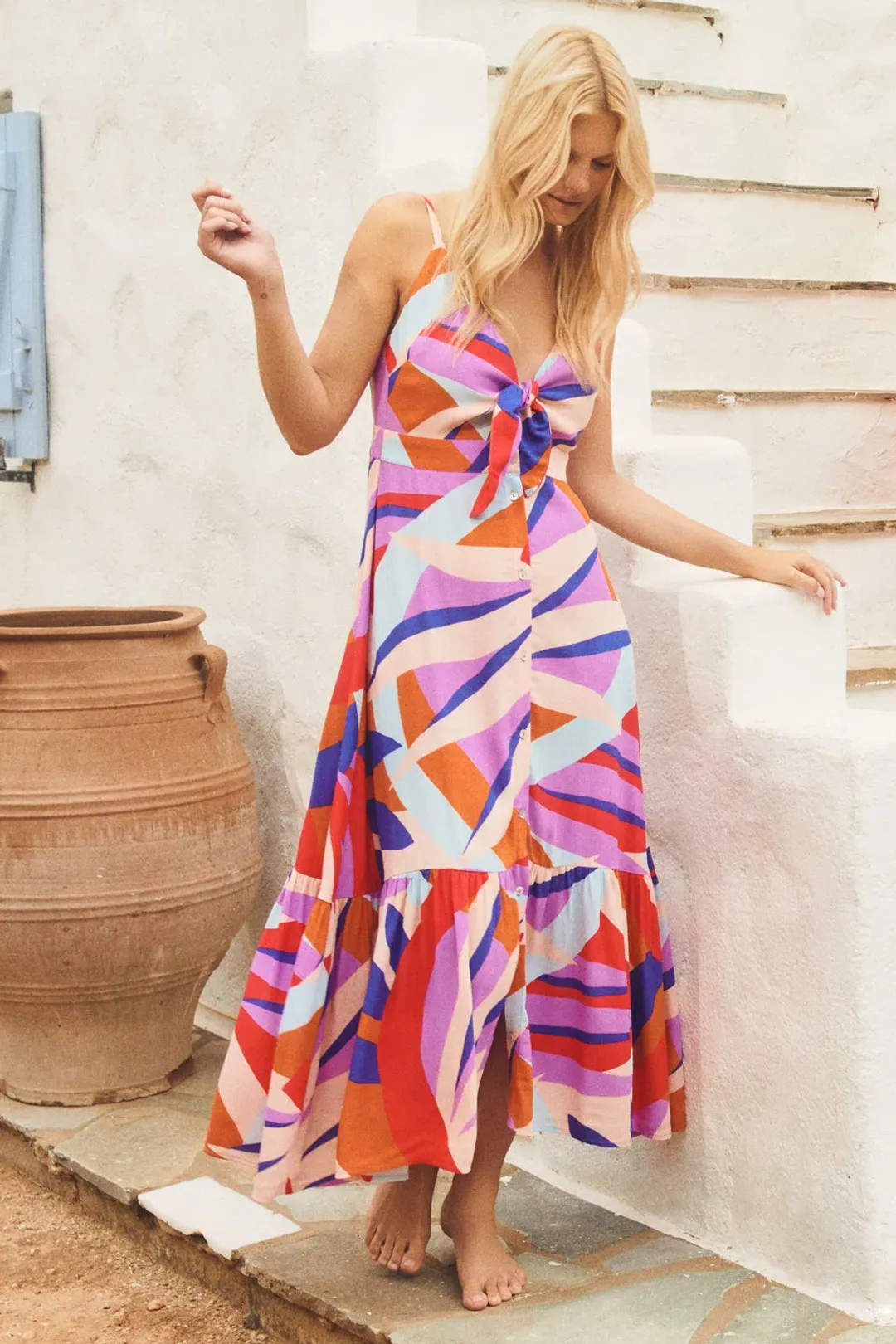 Mister Zimi Summer Hazel Dress in Symi Multi Size 8 for rent on The Volte - main image
