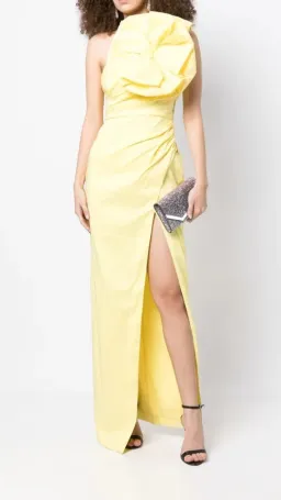 Rachel Gilbert Evana Gown in Yellow Size 3/AU12 for rent on The Volte - image 2