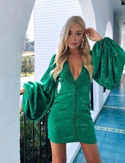Rat & Boa Isabella Dress Green XS/AU 6 for rent on The Volte - image 4