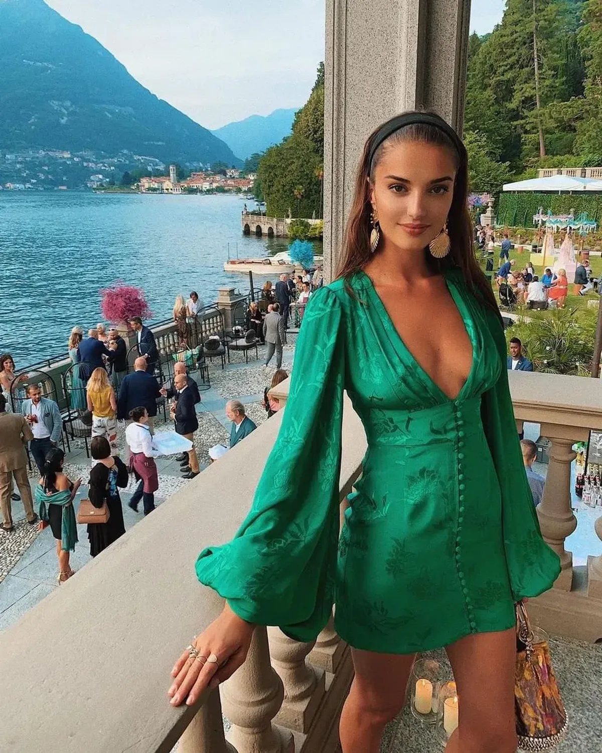 Rat & Boa Isabella Dress Green XS/AU 6 for rent on The Volte - main image