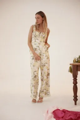 Acler Exeter Jumpsuit Floral Size 12 for rent on The Volte - image 3