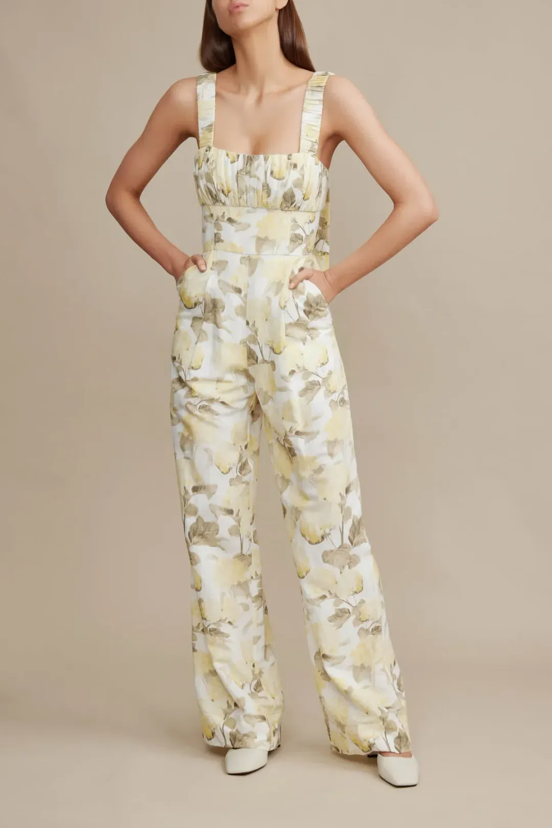 Acler Exeter Jumpsuit Floral Size 12 for rent on The Volte - main image