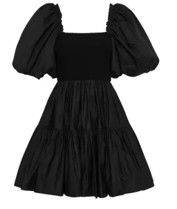 Aje Casa Puff Sleeve Mini Dress Black Size 12 / L for rent on The Volte - image 4