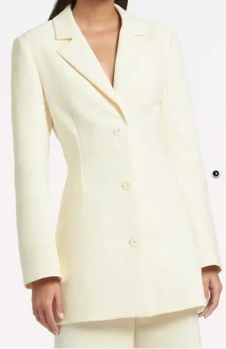 Sir the Label Marco Tailored Mini Blazer Dress Yellow Size 3 / AU 12 for rent on The Volte - image 3