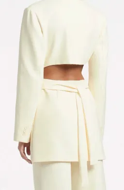 Sir the Label Marco Tailored Mini Blazer Dress Yellow Size 3 / AU 12 for rent on The Volte - image 4