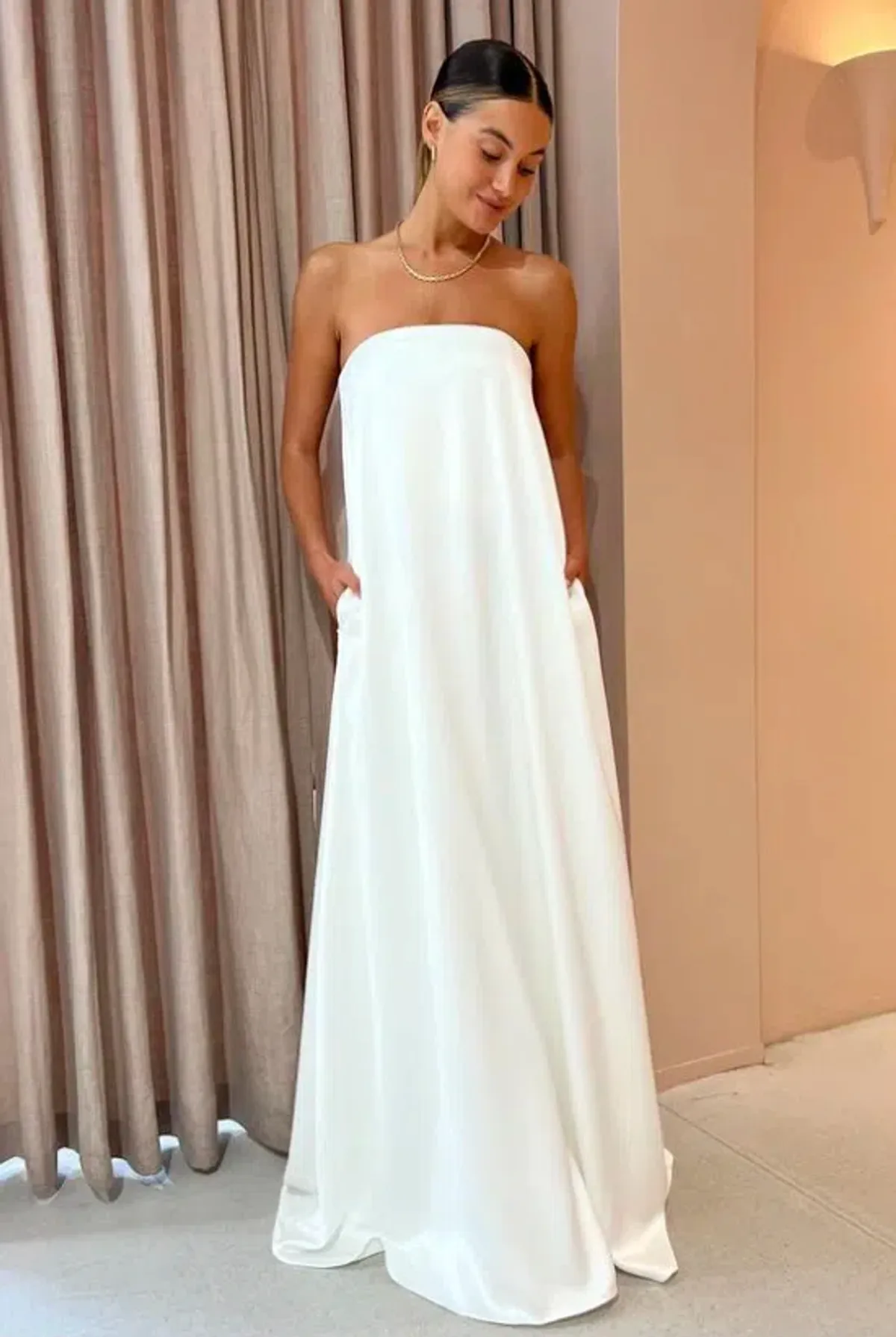 Anna Quan Delfina Gown Ivory White Size AU 10 - Image 1