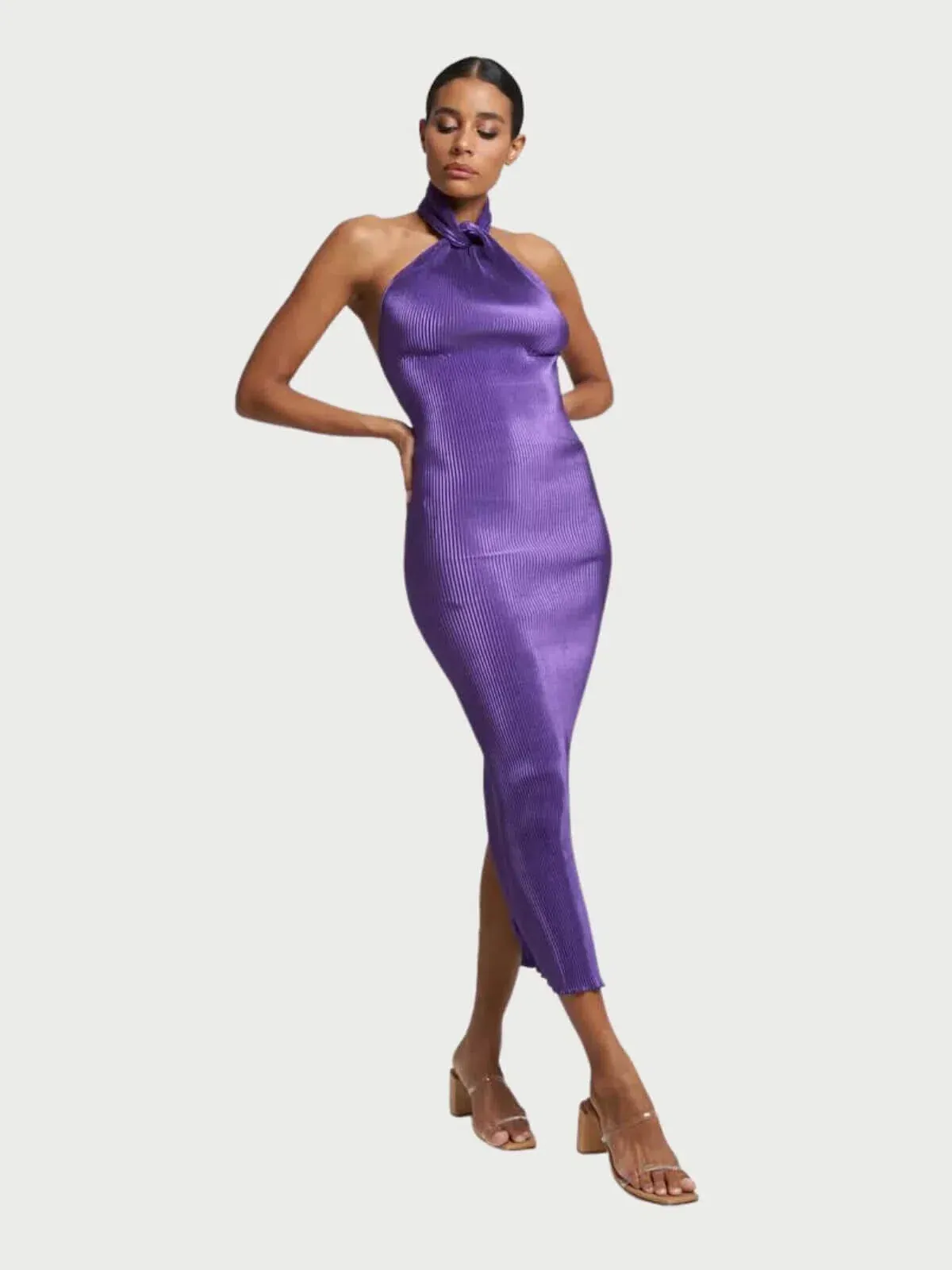 L'Idee Klum Gown Arabia Purple Size AU 8 - Image 2