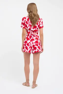 Kookai Bonita Crop And Short Set Red Size AU 8 for rent on The Volte - image 2