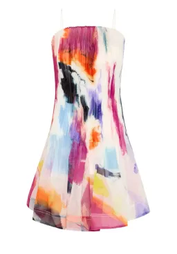 Aje Celestial Pleated Mini Dress Multi-colored Size AU 6 for rent on The Volte - image 4