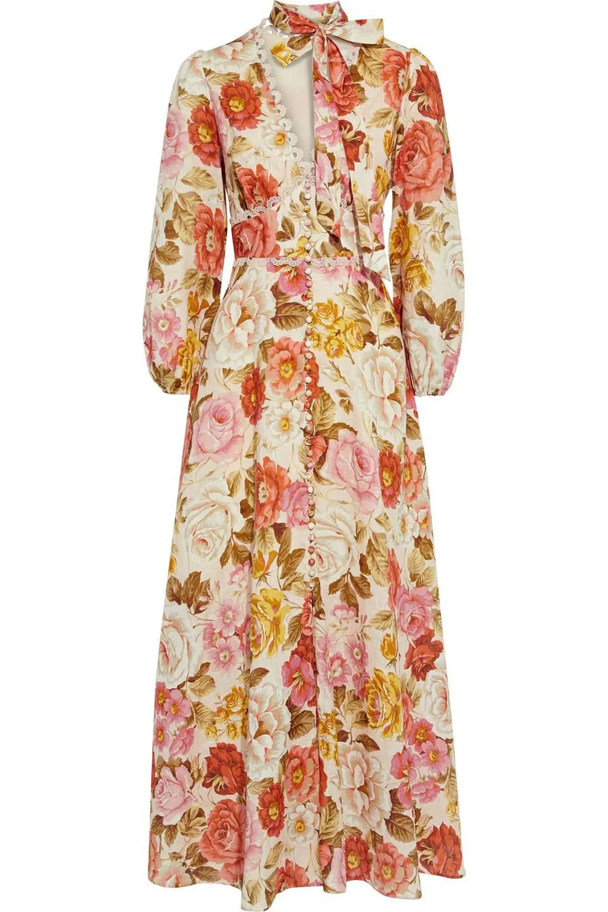 Zimmermann Bonita Floral Print Maxi Dress Size 0/AU 8 - Image 4