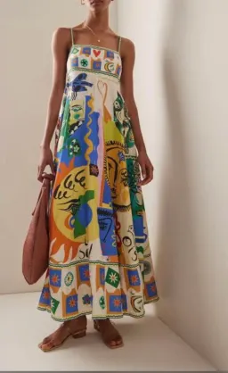Alemais Soleil Sundress Cream Size AU 10 for rent on The Volte - image 2