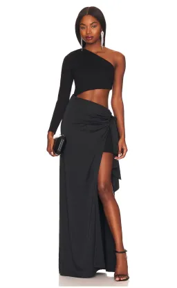 Lovers & Friends Amelie Gown Black Size AU 8 for rent on The Volte - image 1