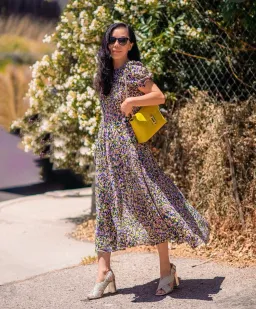 Ted Baker Deyja Midi Dress Multicolour in Size 2/AU 10-12 for rent on The Volte - image 1