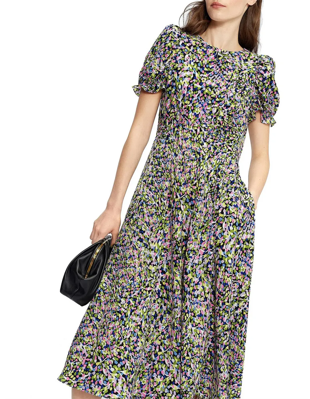 Ted Baker Deyja Midi Dress Multicolour in Size 2/AU 10-12 for rent on The Volte - main image