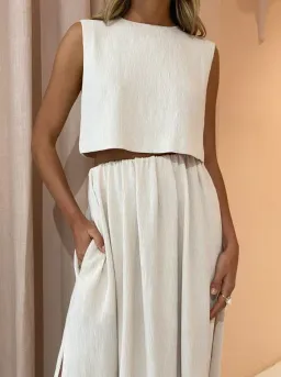 Camilla and Marc Marcia Set Ivory Size 14 for rent on The Volte - image 3