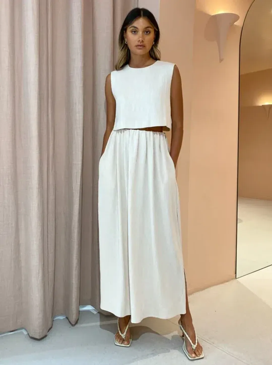 Camilla and Marc Marcia Set Ivory Size 14 for rent on The Volte - main image