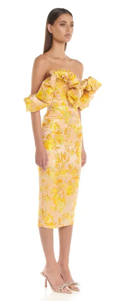 Eliyah the Label Brielle Dress Yellow Size S /AU 8 for rent on The Volte - image 1