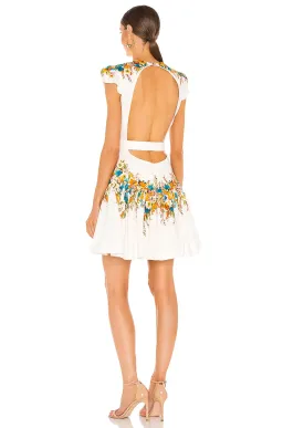 Zimmermann Estelle Tie Mini Dress Floral Size 0 for rent on The Volte - image 2