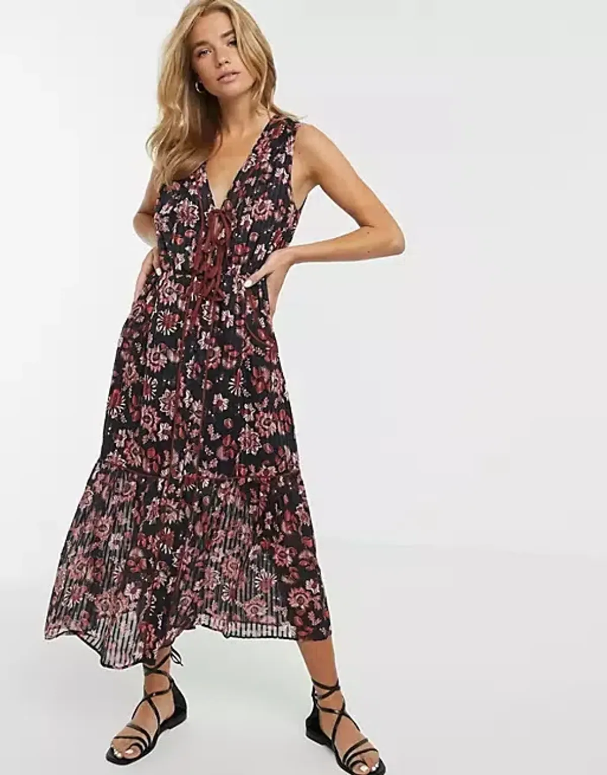 Stevie May Dakota Midi Dress Floral Size XS - Image 1
