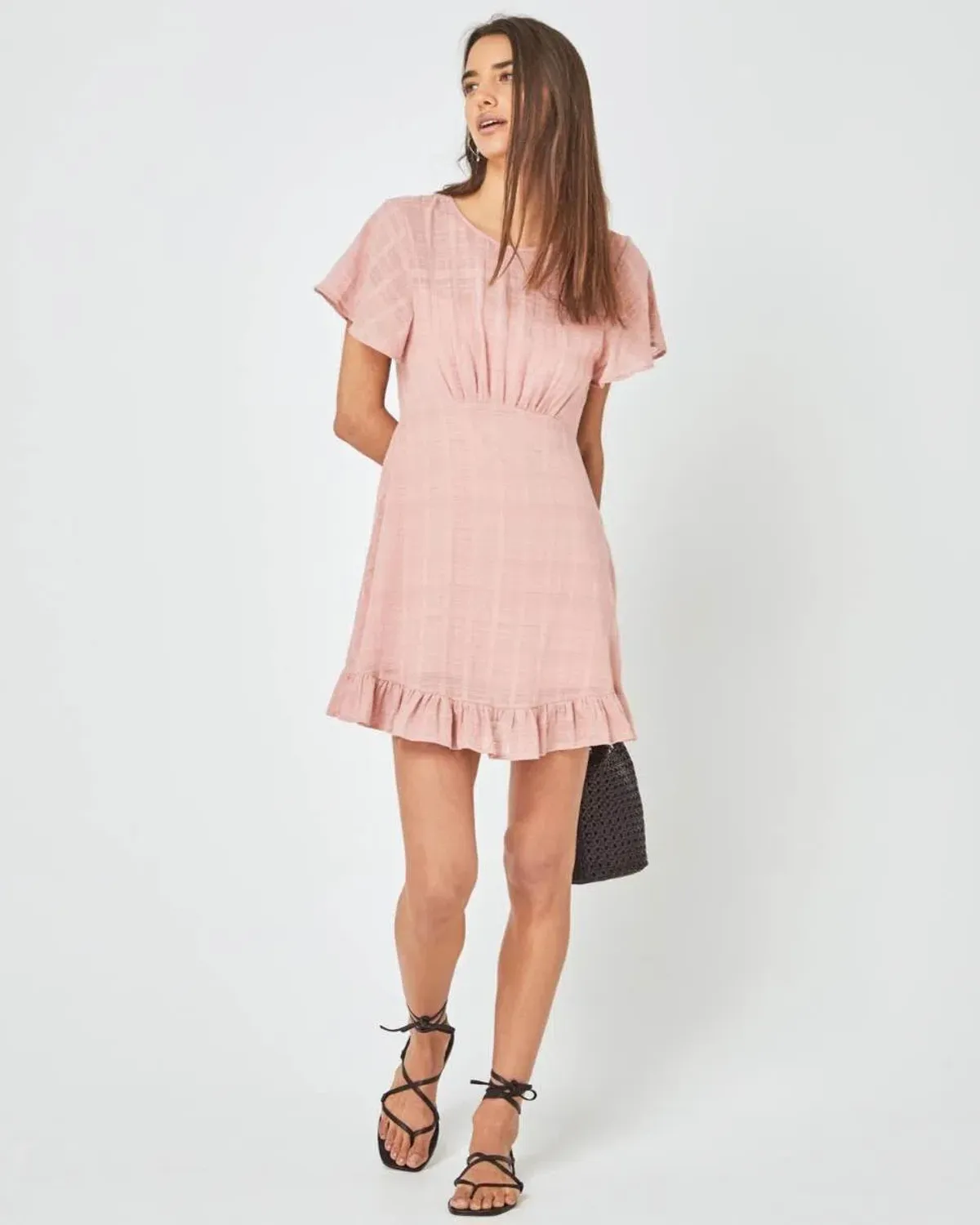 Auguste The Label Pia Mini Dress Pink Size 6 - Image 1