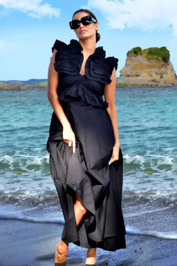 Trelise Cooper Got the Frills for You Black Size 10 for rent on The Volte - image 1