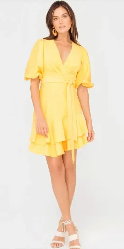 Sheike Bravado Dress in Sunshine Yellow Size 16 for rent on The Volte - image 1