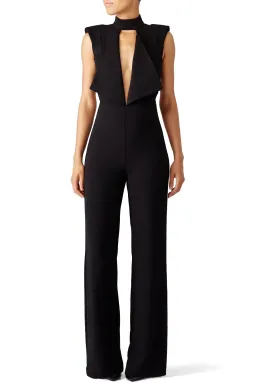 MISHA Justine Pantsuit Black Size 8/S for rent on The Volte - image 1