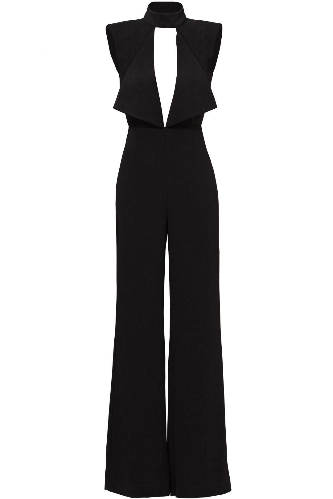 MISHA Justine Pantsuit Black Size 8/S for rent on The Volte - main image