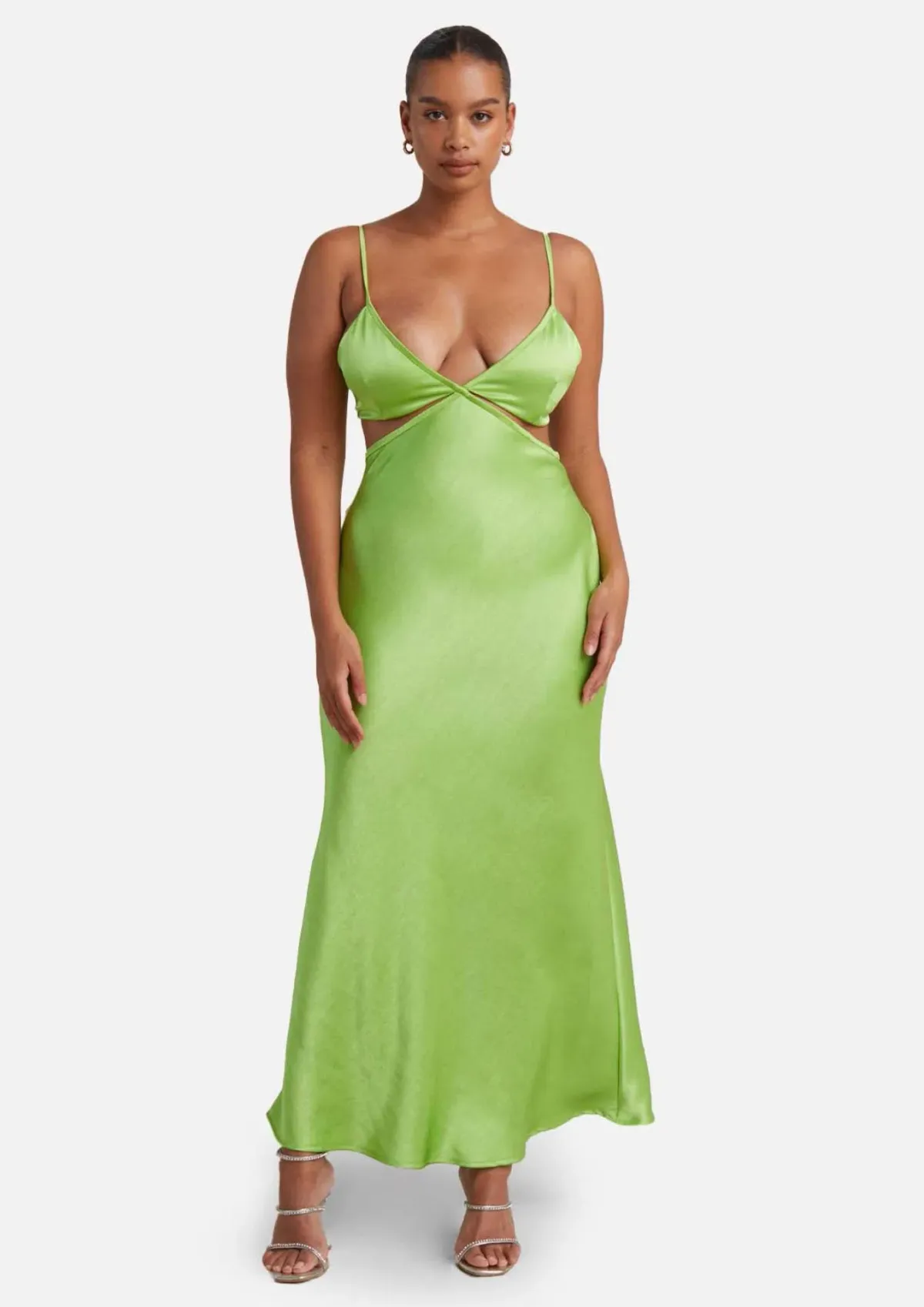 Bec and Bridge Veronique Maxi Dress Lime Green Size 8 for rent on The Volte - main image