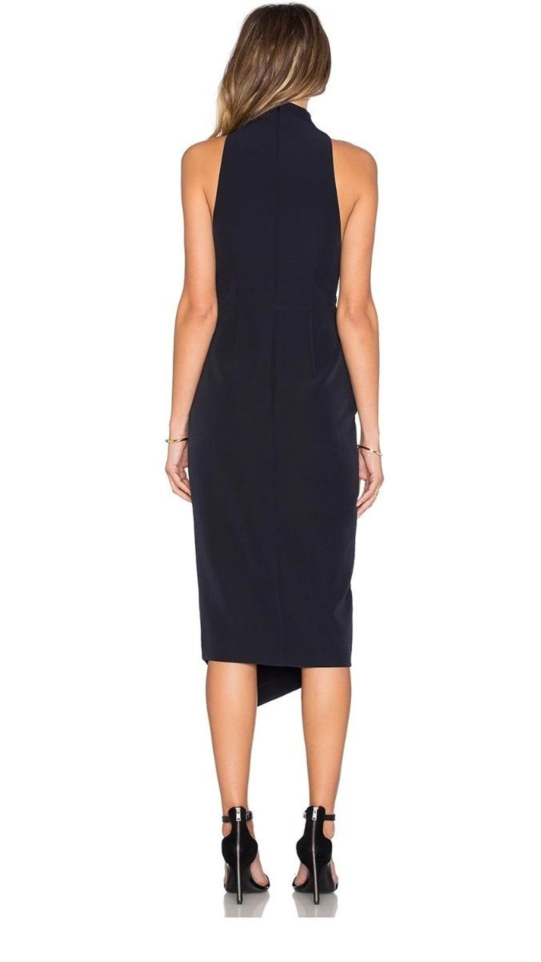 Shona Joy Admiral High Neck Dress in Navy size 6 for rent on The Volte - main image