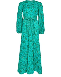 Zimmermann The Lulu High Neck Dress in Jade Floral Size 1 / Au 10 for rent on The Volte - image 3