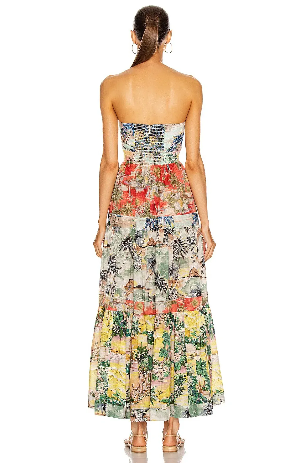 Zimmermann Juliette Tie Front Dress in Spliced Size 0/Au 8 - Image 2