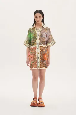 Alemais Trippy Troppo Mini Dress Multi Size 12 for rent on The Volte - image 1