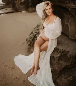 Robed.Co Sheer White Robe One Size for rent on The Volte - image 3