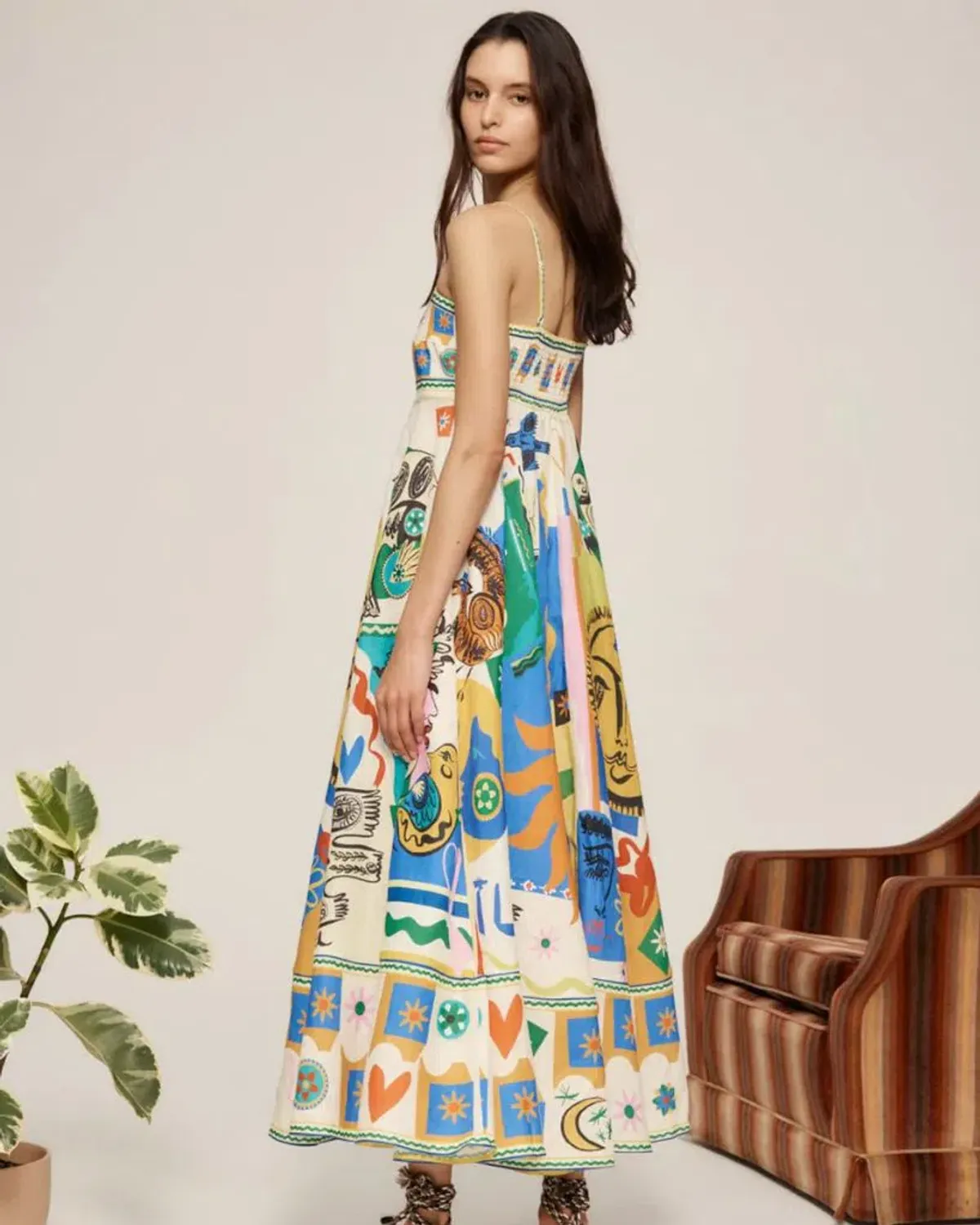 Alemais Soleil Sundress Multi Size 8 - Image 2